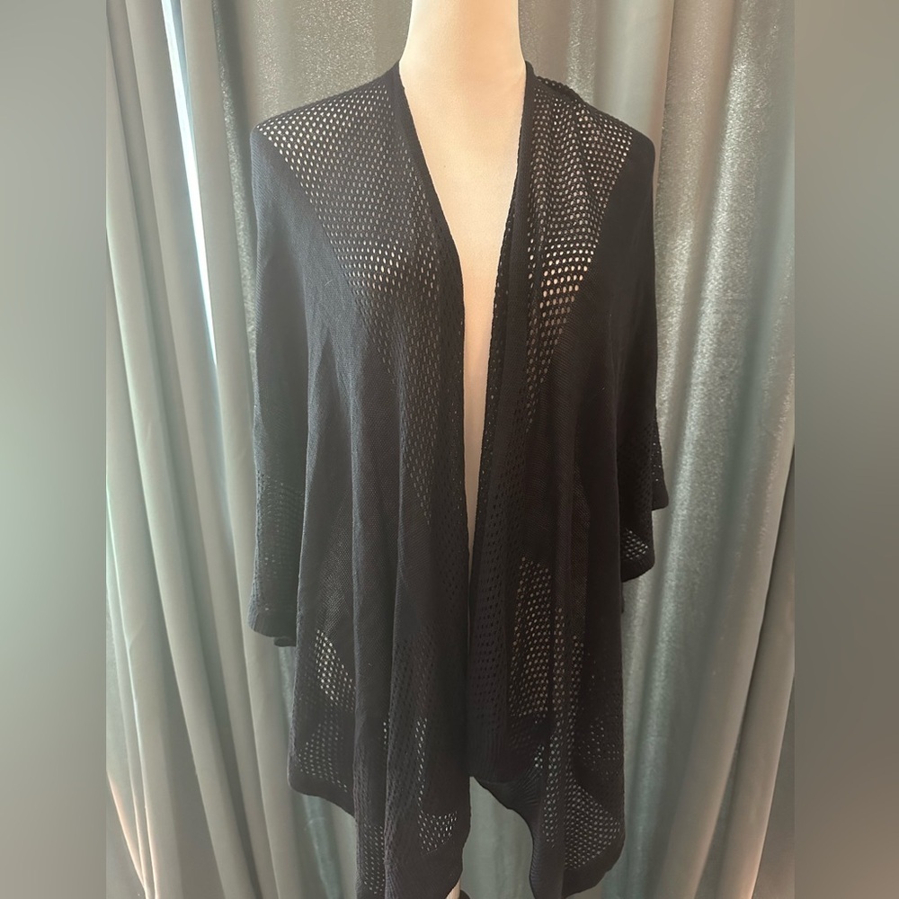 Vince Camuto Light Navy Cardigan NWT 100% acrylic Soft open pattern Sz 0/S